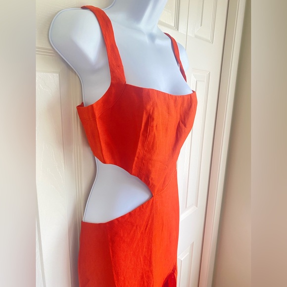 New Reformation Satori Line Long Dress - Picture 6 of 12